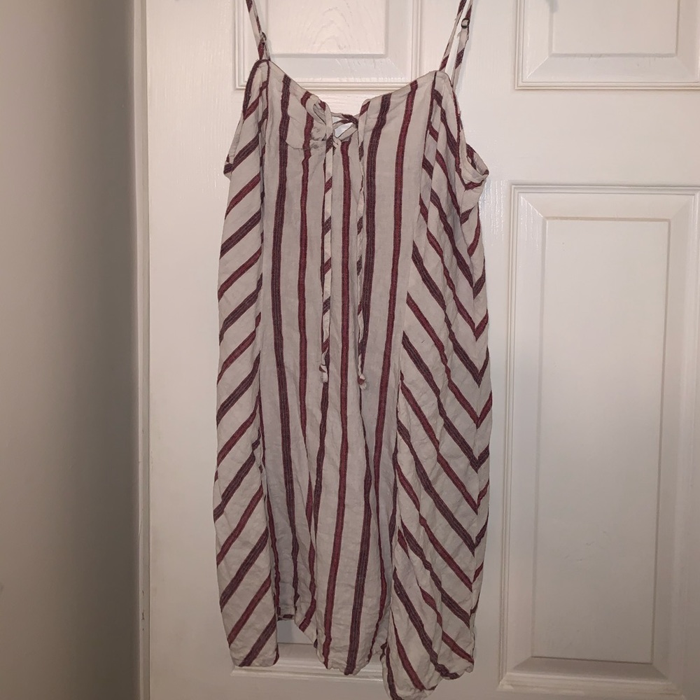 Striped mini cami dress